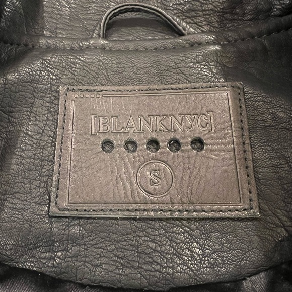 Blank NYC black biker jacket. Size S - Picture 4 of 6